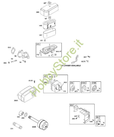 A - Depuratore aria, silenziatore B&S - 28 €¦ 286707-1185-E1 brand Stihl